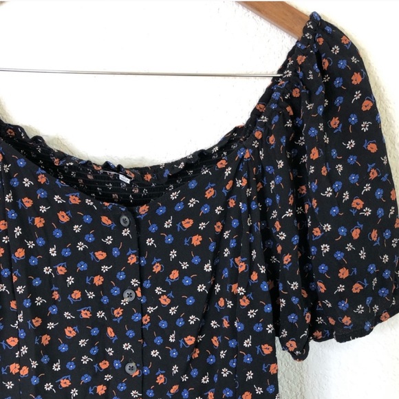 Madewell • square neck Prairie Posies smocked top - Picture 10 of 14